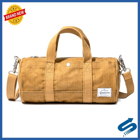 Handbags - Canvas Crossbody Bag Vintage Barrel Style Mini Tote Travel Organizer